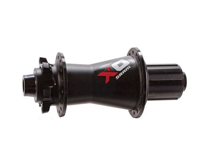 Bushing rear SRAM X0DH Rear DISC 12X150 / 157mm 32H Black Red 00.2018.006.021