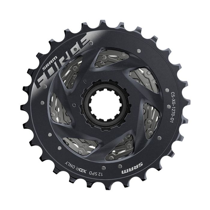 SRAM Cassette XG-1270 D1 12sp 10-36 XDR Silver 00.2418.117.002