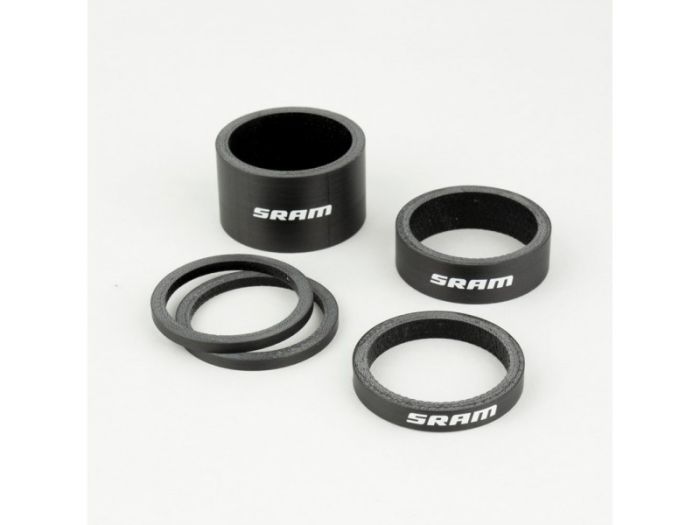 column spacers SRAM UD Carbon Gloss White Logo 2.5mmx2.5mmx1.10mm x1.20mmx1 00.4318.035.001