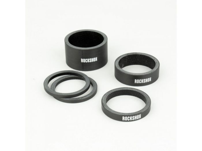 column spacers ROCKSHOXx UD Carbon Gloss White Logo 2.5mmx2.5mmx1.10mm x1.20mmx1 00.4318.036.001