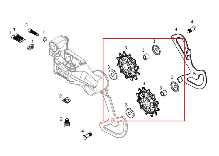 TEKTRO RD-M350/T350 Jockey Wheel Kits