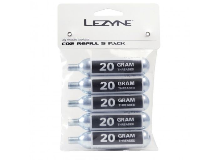 Cartridges pump box 30 pieces Lezyne CO2 20G BOX Silver