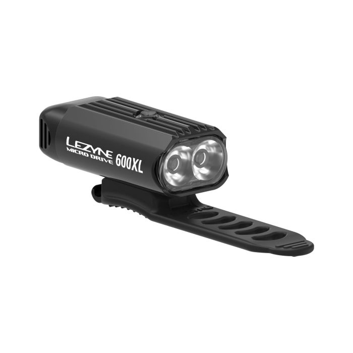 Lights front rear Lezyne MICRO DRIVE 600XL / STRIP PAIR Black