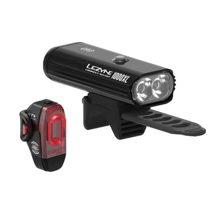 Set light LEZYNE CONNECT SMART 1000XL / KTV SMART PAIR Black