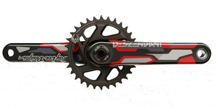 Crankset Truvativ Descendant Troy Lee Designs Eagle Boost DUB 175mm 32t Red 00.6118.577.000