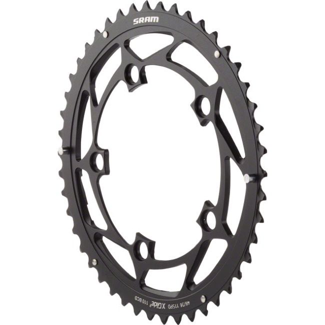 SRAM Chainring X-Glide ROAD 46T 11sp BCD110 2-Pin Black 11.6218.010.002