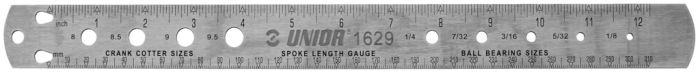 UNIOR TOOLS Spoke, bearing and cotter gauge 357.5x30.8 620561-1629