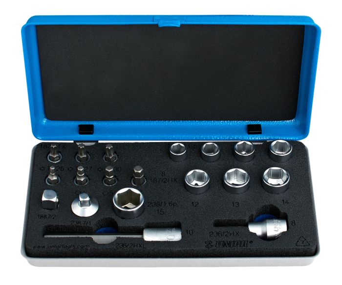 UNIOR TOOLS Set of sockets and bits 624040-1782