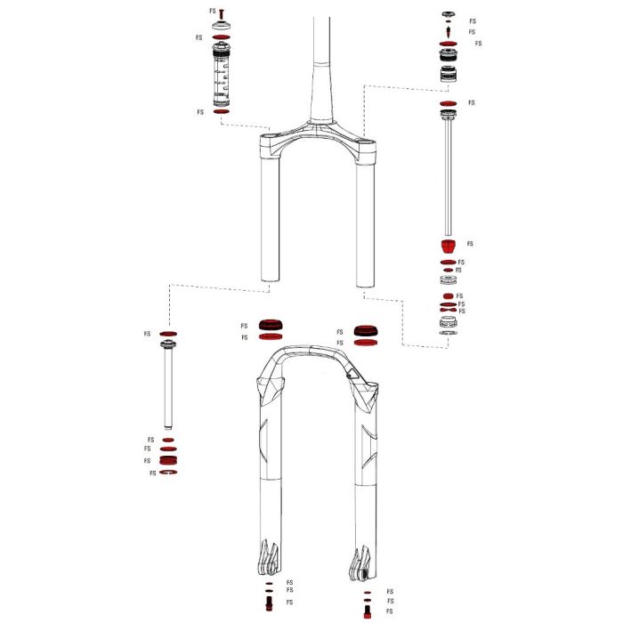 ROCKSHOX Servicev Kit Full Bluto A1 11.4018.052.000