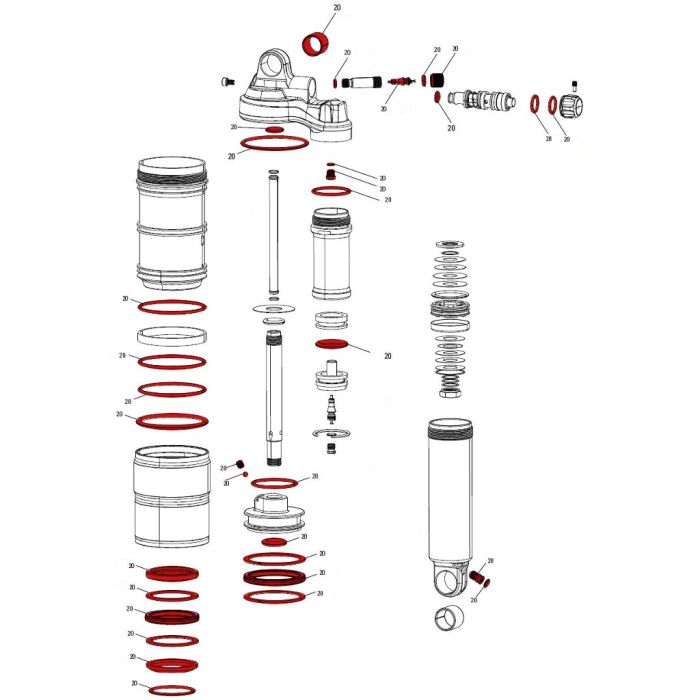 ROCKSHOX Service Kit Full Monarch Plus B1 11.4118.038.002