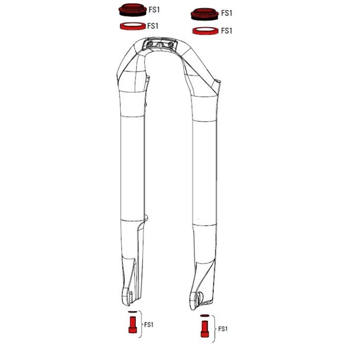 ROCKSHOX Service Kit Full Paragon Gold A1 11.4018.056.000