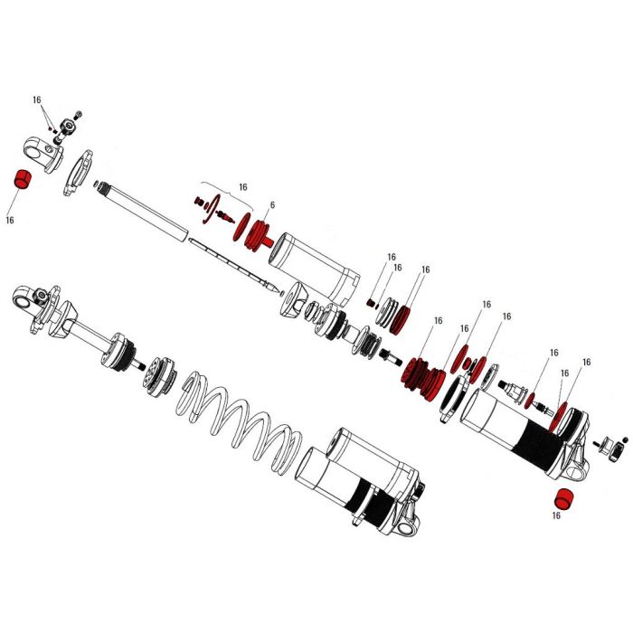 ROCKSHOX Service Kit Kage from 2013 11.4118.018.000