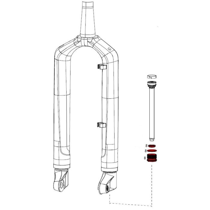 ROCKSHOX Seal Head Assembly 32mm for RS-1 11.4015.353.050