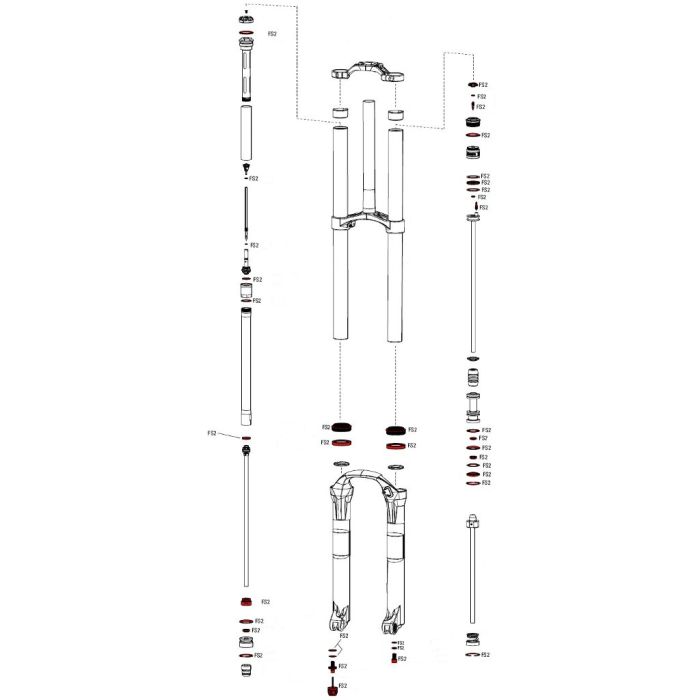 ROCKSHOX Service Kit Full for BoXXer World Cup 11.4018.055.030