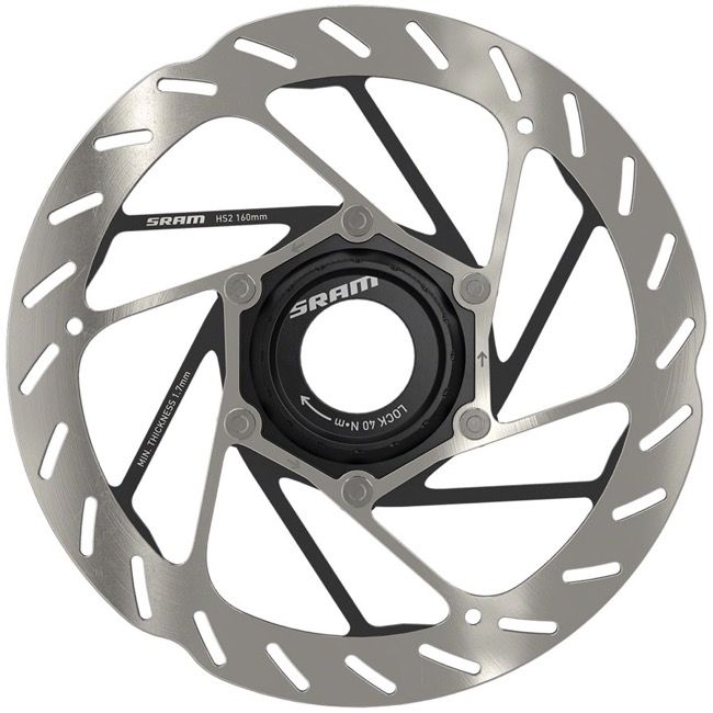 SRAM HS2 Rounded Edge Disc Rotors 160mm Centerlock 00.5018.176.004