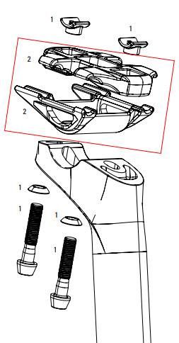 Parts seatpost Zipp SP SCSL B1 CLAMP KIT