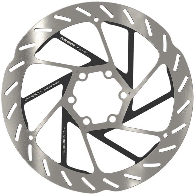 SRAM HS2 Rounded Edge Disc Rotors 160mm 6-Bolt 00.5018.176.000