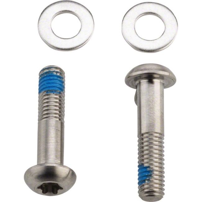 SRAM Flat Mount Disc Brake Mounting Bolts Titanium 22mm T25 Pair 00.5318.005.015