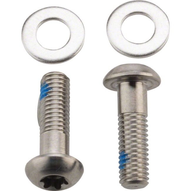 SRAM Flat Mount Disc Brake Mounting Bolts Titanium 17mm T25 Pair 00.5318.005.013