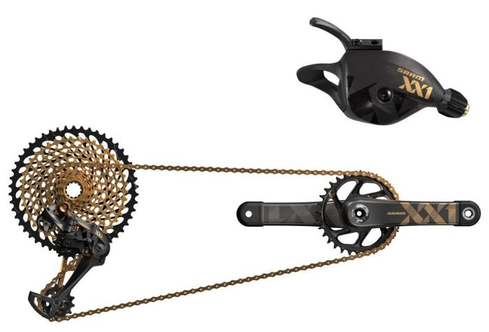 Grupset transmission SRAM XX1 EAGLE 12sp DUB 175 GROUPSET Gold 00.7918.075.005