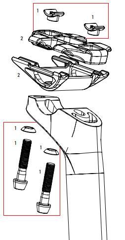 Parts seatpost Zipp SP SCSL B1 BOLT KIT TI