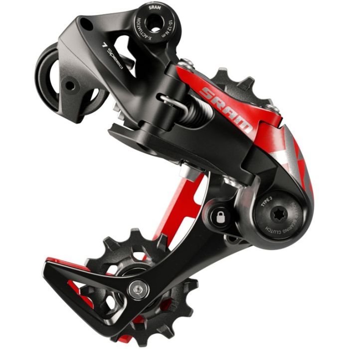 SRAM X01 DH X-HORIZON Rear Derailleur 7sp Type 3 Medium Red 00.7518.128.001