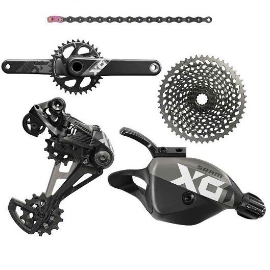 Grupset transmission SRAM X01 EAGLE 12SP DUB 175 BOOST GROUPSET Black 00.7918.074.007