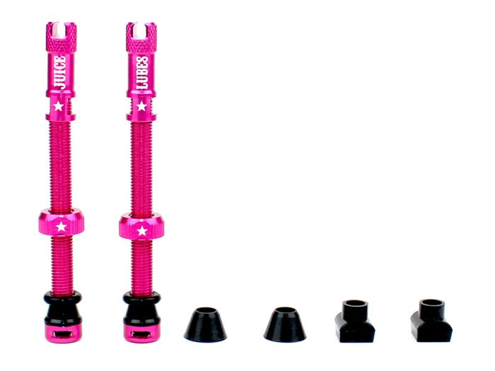 JUICE LUBES Tubeless Valves Pink 65mm 5060731387400