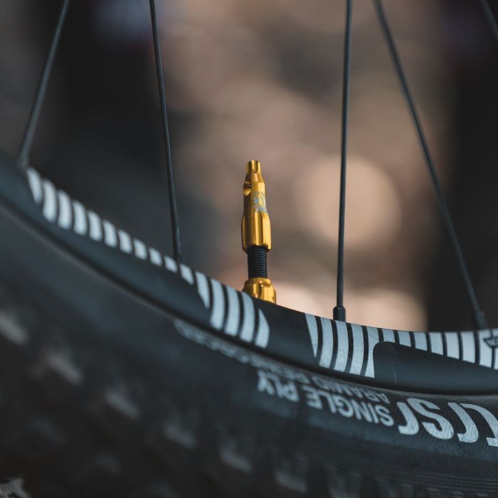 Nipples tubeless Lezyne CNC TLR VALVE 44mm Gold