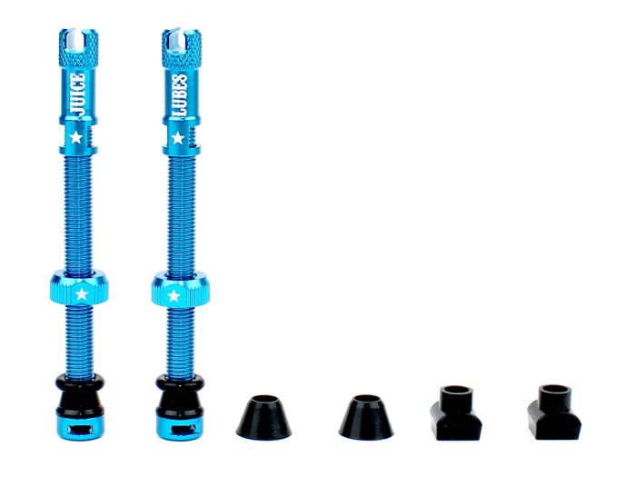 JUICE LUBES Tubeless Valves Teal 65mm 5060731387431