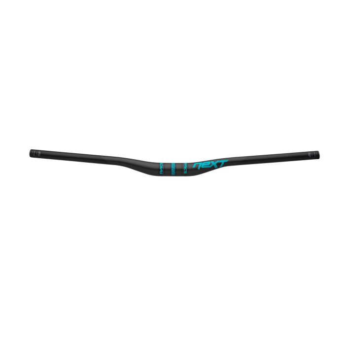 RACEFACE Handlebar NEXT 35 Riser Carbon 35x760mm 20mm Rise Turquoise HB13NX2035X760BLK320