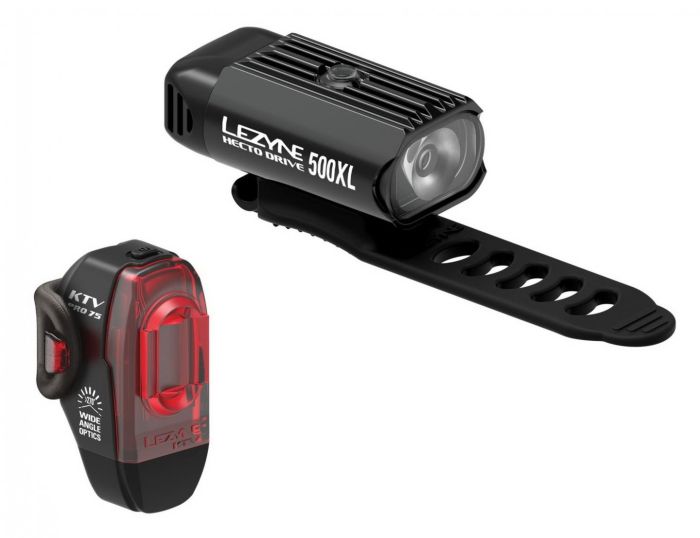 Set light LEZYNE HECTO DRIVE 500XL / KTV PRO PAIR Black