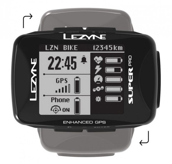 Cycling computer Lezyne Super PRO GPS Smart Loaded