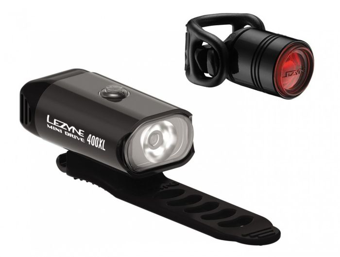 Set light LEZYNE MINI DRIVE 400 / FEMTO DRIVE PAIR Black