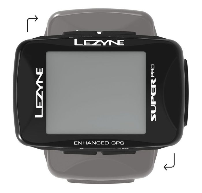 Bike Computer LEZYNE SUPER PRO GPS HRSC LOADED Black