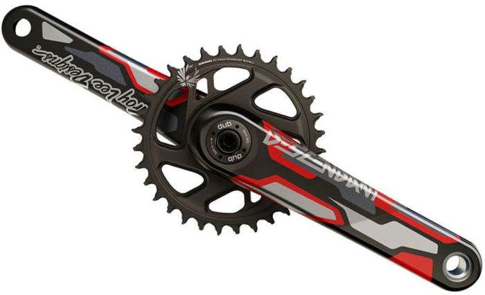 TRUVATIV Crankset Descendant CoLab Troy Lee Designs Eagle All Downhill DUB83 12sp 170mm DM 36T X-SYNC Red 00.6118.606.002