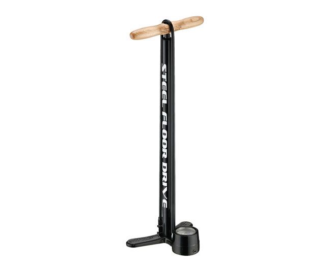 Floor Pump Lezyne STEEL FLOOR DRIVE, black