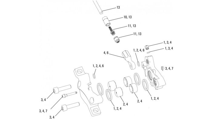 Repair kit caliper and AVID CODE GUIDE RE