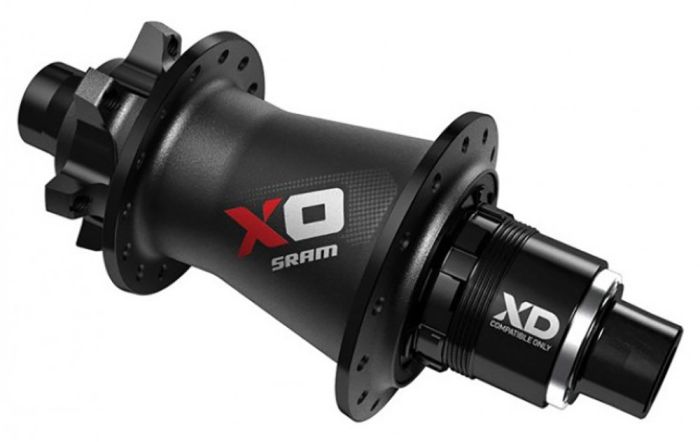 Bushing rear Sram X0 DH 6-bolt 32H Black / Red XD drum 00.2018.006.022