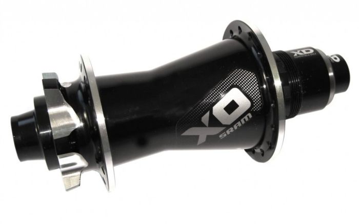 Bushing rear Sram X0 DH 6-bolt 32H Black / Silver XD drum 00.2018.006.024