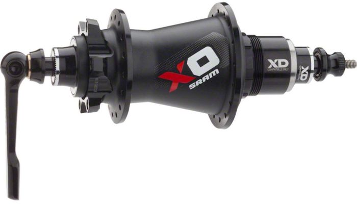 SRAM Rear Hub X0 DISC QRx135mm/12x142mm 28H XD Black Red 00.2018.006.008