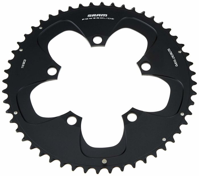 SRAM Chainring Road Red 52T S1 BCD110 4mm Black 11.6215.198.050