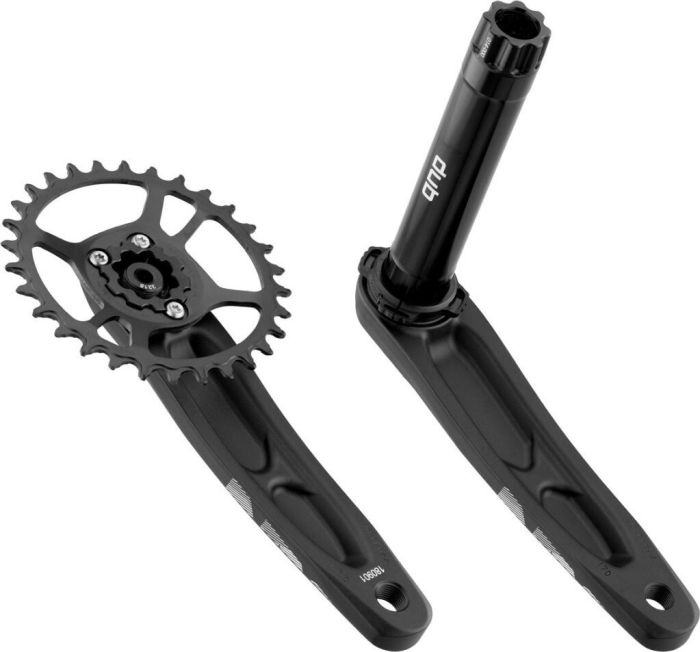 SRAM Crankset NX Eagle Fat Bike 4" DUB 12sp 175mm DM 30T X-SYNC2 Steel Black 00.6118.525.006