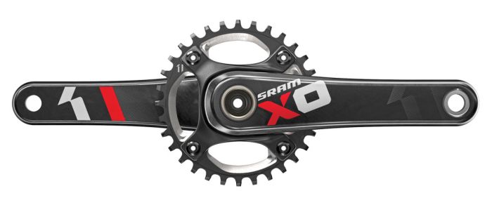 Cranks SRAM X01 DH GXP83 165mm 32T Black Red 00.6118.357.001