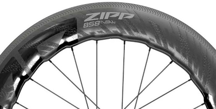 ZIPP Rear Wheel 700c 858 NSW Carbon Tubeless Rim Brake 24H XDR QR 00.1918.526.001