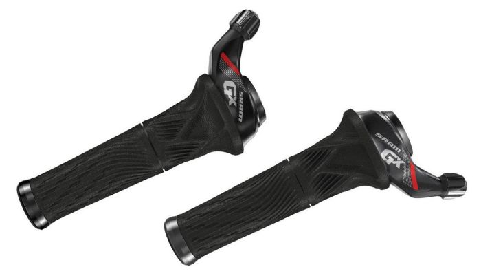 SRAM GX Grip Shift Set 2x11 Black Red 00.7018.207.003