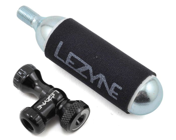 Velonasos CO2 Lezyne CONTROL DRIVE 1 X 16g CARTRIDGE WITH NEOPRENE SLEEVE Black