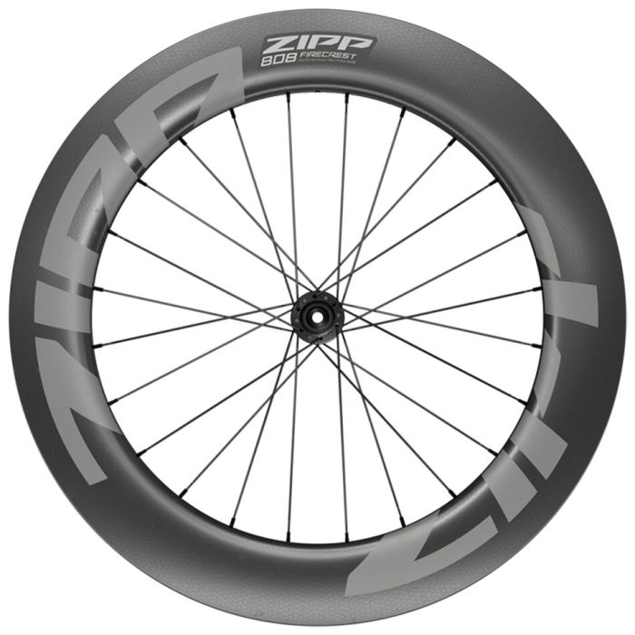 ZIPP Front wheel 808 Firecrest Carbon Tubeless Rim Brake 700 18H QR Black 00.1918.585.000