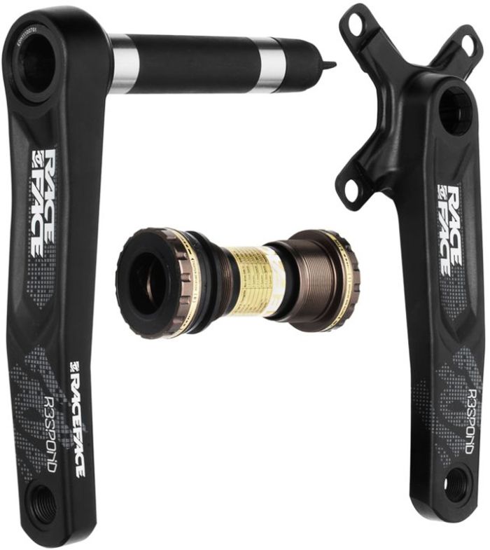 Cranks Race Face RESPOND ARMS + BB ARMS 165 BLACK