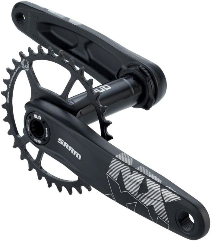 SRAM Crankset NX Eagle Fat Bike 4" DUB 12sp 175mm DM 30T X-SYNC2 Steel Black 00.6118.525.006